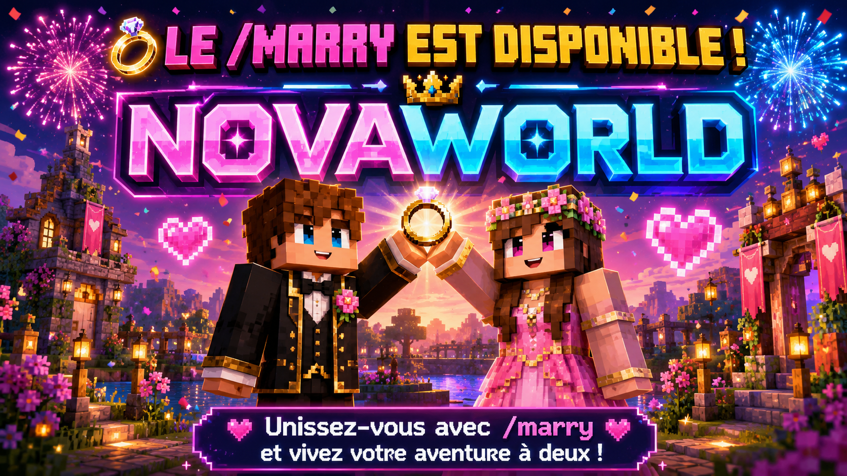 Arriver du Mariage sur NovaWorld !